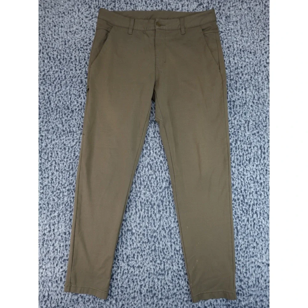 BYLT Slim Fit Pants‎ Mens Medium Brown Technical Tapered Chino